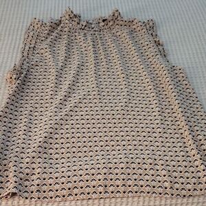 Ann Taylor Factory Black and Cream Tank Top